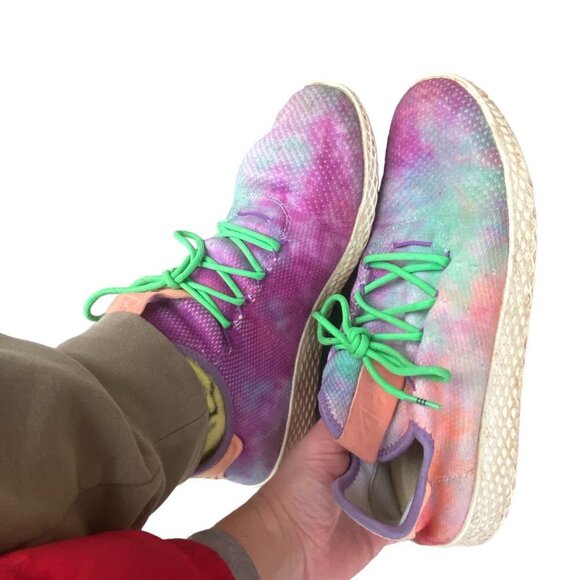 Adidas X Pharrell Williams Hu Holi Tie Dye Shoes Size 11 - Picture 4 of 15